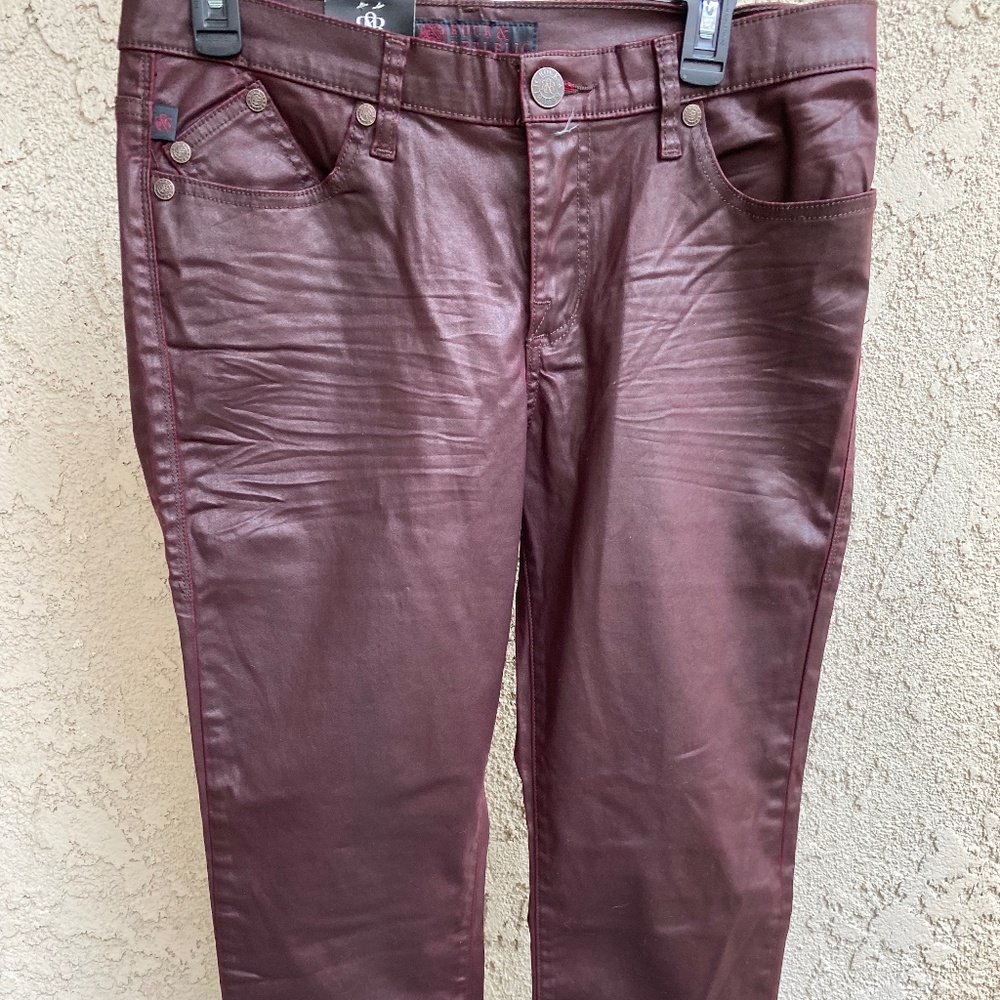 NWT!! Cool Deep Maroon Rock & Republic jeans! Size 14M